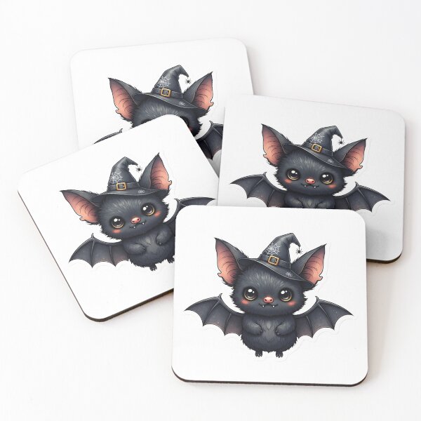 Item preview, Kawaii Bat in Witch Hat Sticker - Cute Goth, Spooky Season Aesthetic designed and sold by StickyGuys.