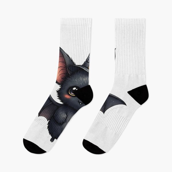 Item preview, Kawaii Bat in Witch Hat Sticker - Cute Goth, Spooky Season Aesthetic designed and sold by StickyGuys.