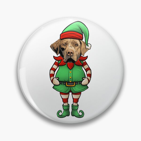 Item preview, Chesapeake Bay Retriever Christmas Elf designed and sold by whyitsme.
