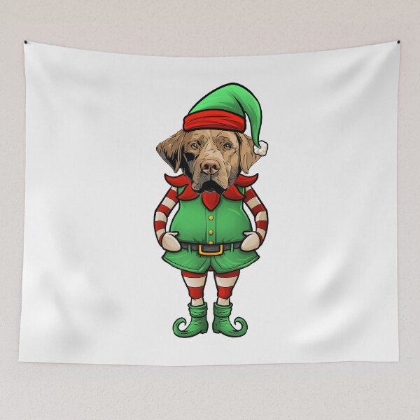 Item preview, Elfo navideño del Chesapeake Bay Retriever designed and sold by whyitsme.