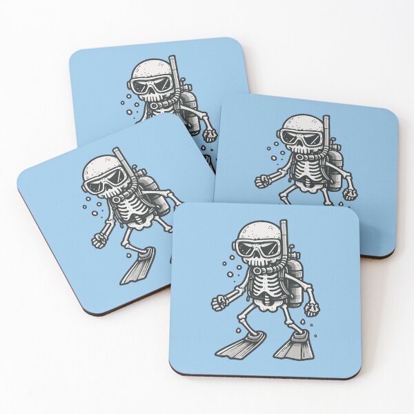 Item preview, Scuba Diving Skeleton  designed and sold by CreepyCornerArt.