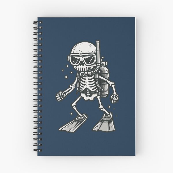 Item preview, Scuba Diving Skeleton  designed and sold by CreepyCornerArt.