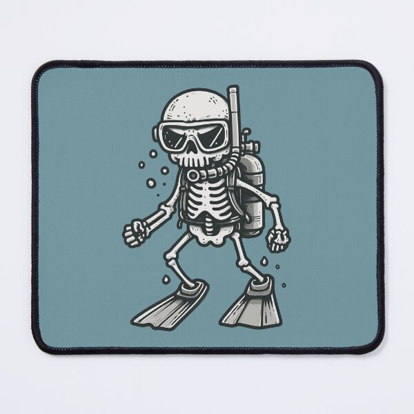 Item preview, Scuba Diving Skeleton  designed and sold by CreepyCornerArt.