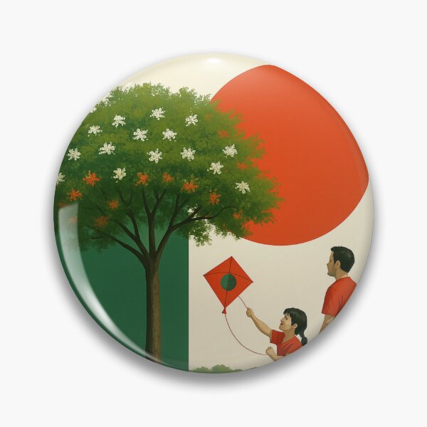 Item preview, He Stands Where His Roots Bloom – Poetic Family Art with Kite and Tree designed and sold by Aesthread.