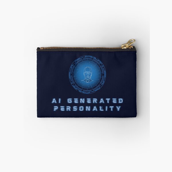 Item preview, AI Generated Personality – Synthetic Identity Concept - Blue Edition designed and sold by TheBlankFrameCollection.