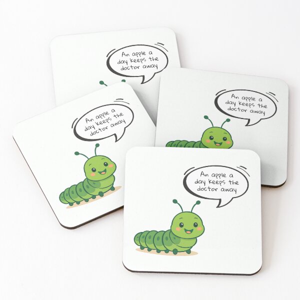 Item preview, Wise Caterpillar: An Apple a Day Keeps the Doctor Away designed and sold by Design Piggy  Bank.