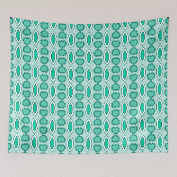 Item preview, green circle decorative seamless colorful repeat pattern designed and sold by Abrahamjrnd.