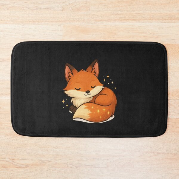 Item preview, Nova the Fox – Sleepy Curled-Up Fox with Glowing Sparkle Tail designed and sold by ColorSplash123.