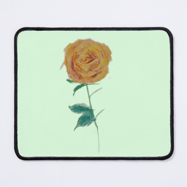 Item preview, Hand-drawn childlike crayon yellow rose designed and sold by TeddysMoon.