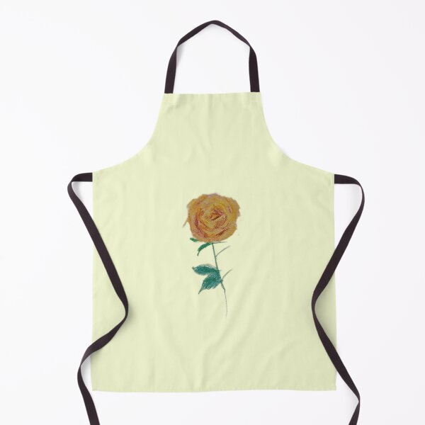 Item preview, Hand-drawn childlike crayon yellow rose designed and sold by TeddysMoon.