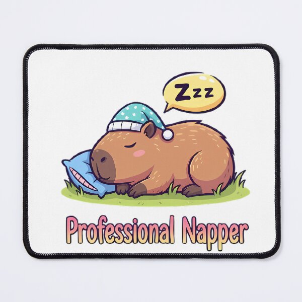 Item preview, Professional Napper Capybara - Funny Sleeping Animal Gift designed and sold by FreshPrintCo.