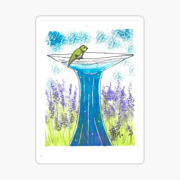 Item preview, Glass Birdbath designed and sold by <DrawnDreams3.