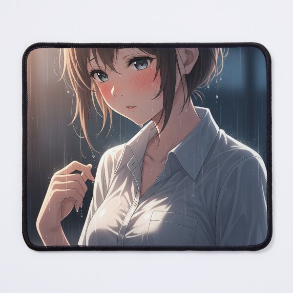 Item preview, The enchanted Waifu looks flirtatiously in the pouring rain designed and sold by GerwantSHOP.