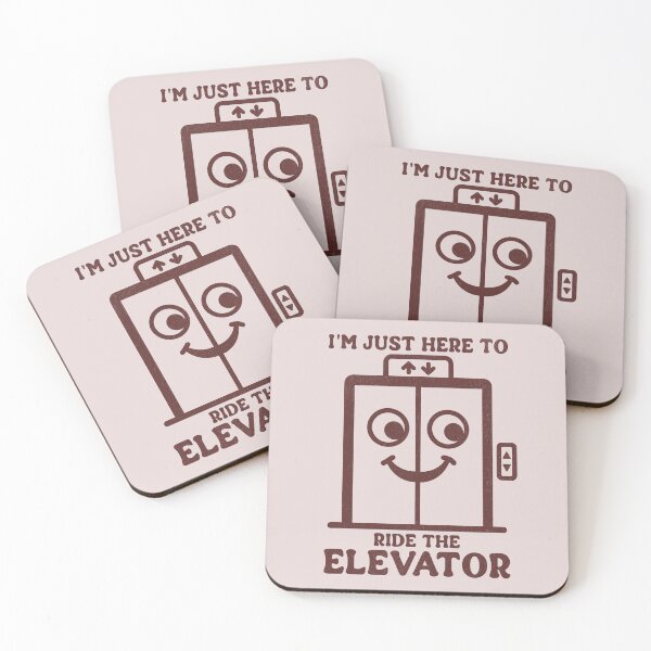 Item preview, I'm Just Here To Ride The Elevator Funny Elevator Lover Humor designed and sold by KLArtzStore.