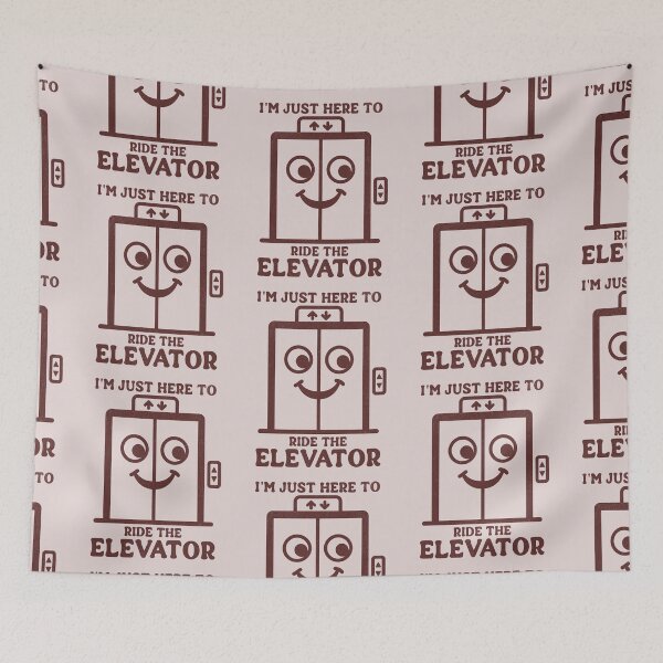 Item preview, I'm Just Here To Ride The Elevator Funny Elevator Lover Humor designed and sold by KLArtzStore.