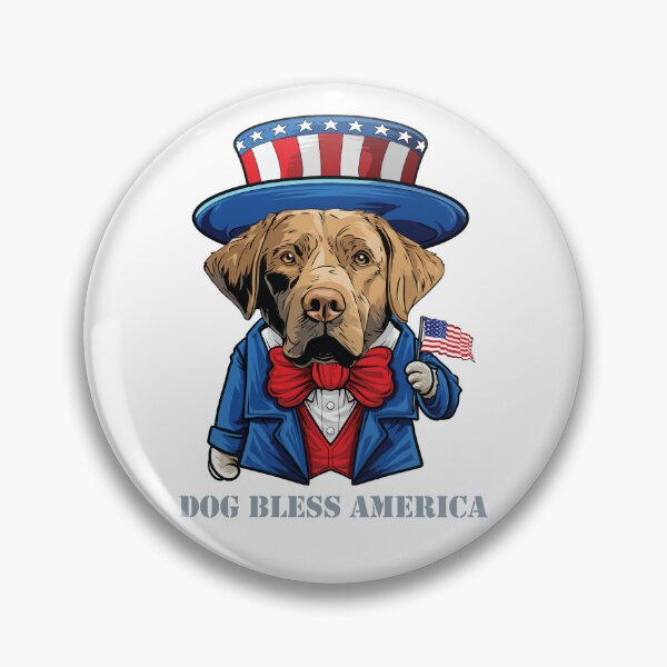 Item preview, Chesapeake Bay Retriever Dog Bless America designed and sold by whyitsme.