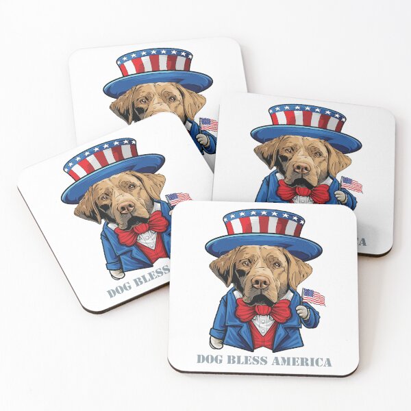 Item preview, Chesapeake Bay Retriever Dog Bless America designed and sold by whyitsme.