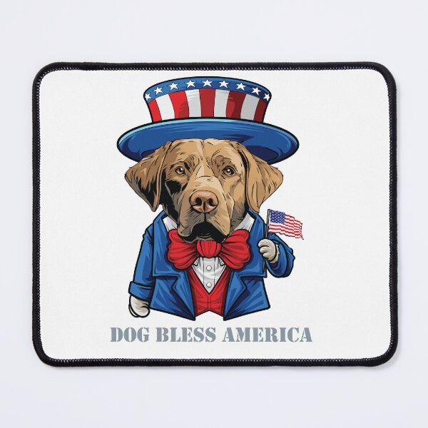 Item preview, Chesapeake Bay Retriever Dog Bless America designed and sold by whyitsme.