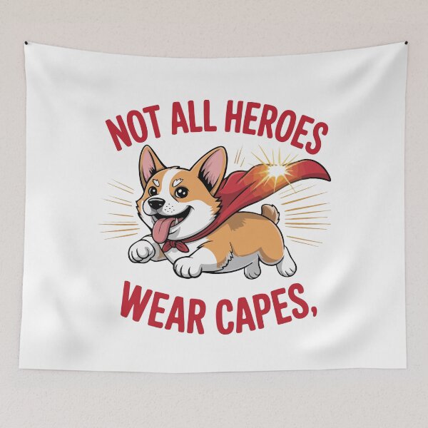 Item preview, Corgi Superhero Dog Leaping Shirt designed and sold by Tong4130.