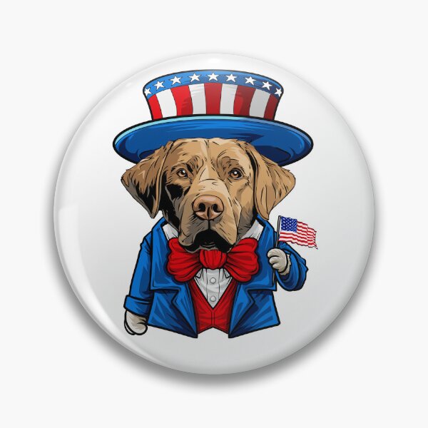 Item preview, Funny American Dog Chesapeake Bay Retriever 4th of July designed and sold by whyitsme.