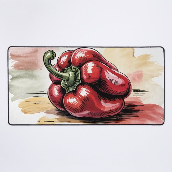 Item preview, Red pepper,watercolor. designed and sold by elegantpaterns.