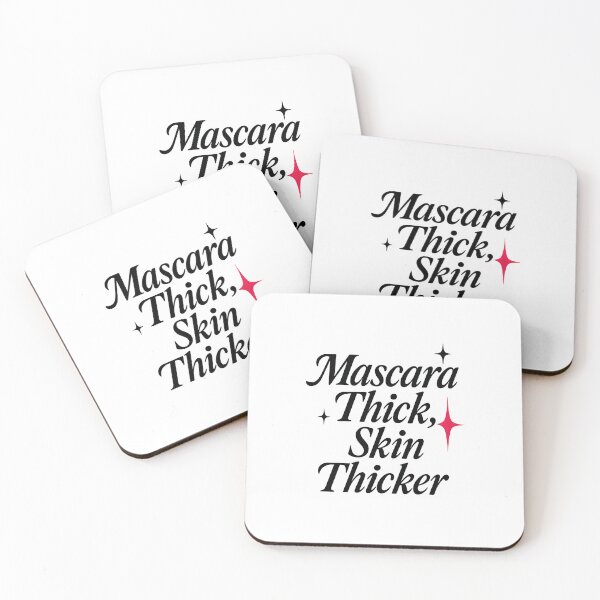 Item preview, Mascara Thick Skin Thicker Funny Cheer Quote designed and sold by Uglyandcute.