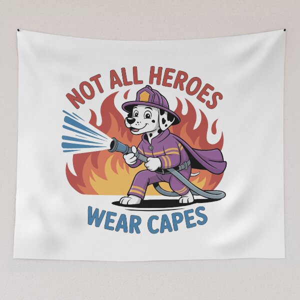 Item preview, Dalmatian Firefighter Hero Dog Shirt designed and sold by Tong4130.