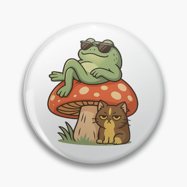 Item preview, Chill Frog on Mushroom designed and sold by Miximondo.