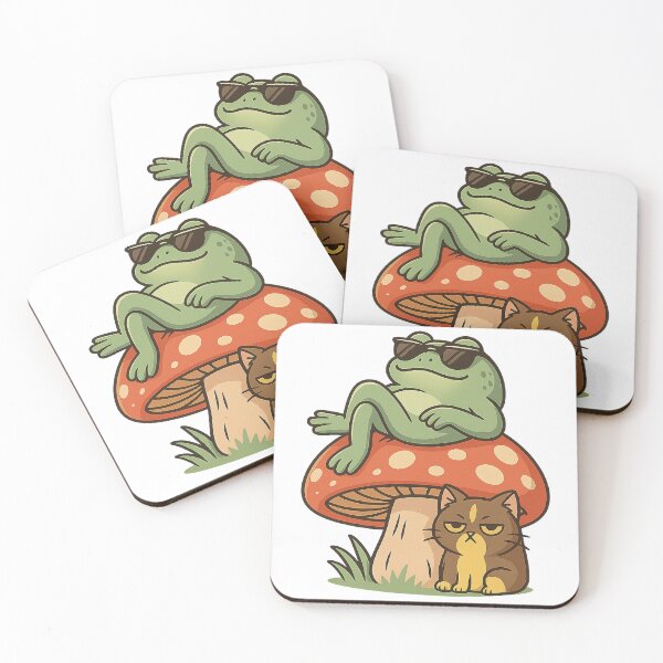 Item preview, Chill Frog on Mushroom designed and sold by Miximondo.