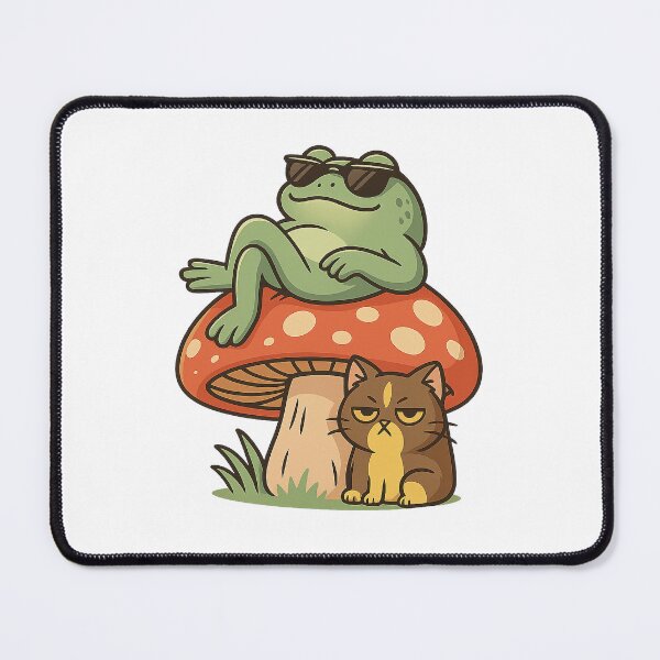 Item preview, Chill Frog on Mushroom designed and sold by Miximondo.
