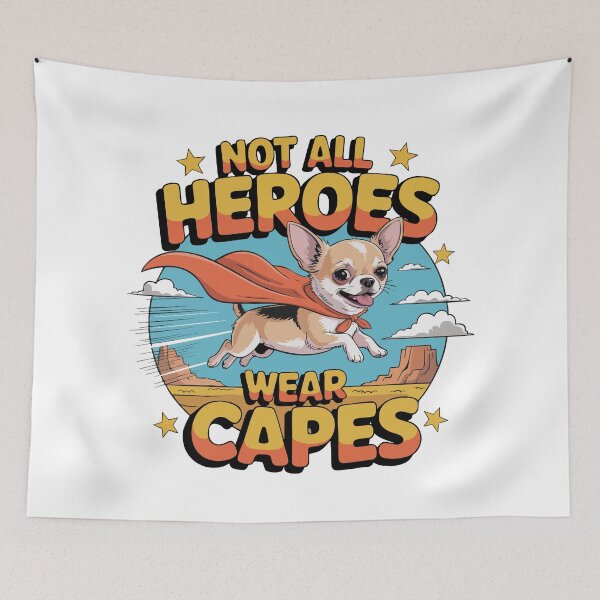 Item preview, Flying Chihuahua Superhero Shirt designed and sold by Tong4130.