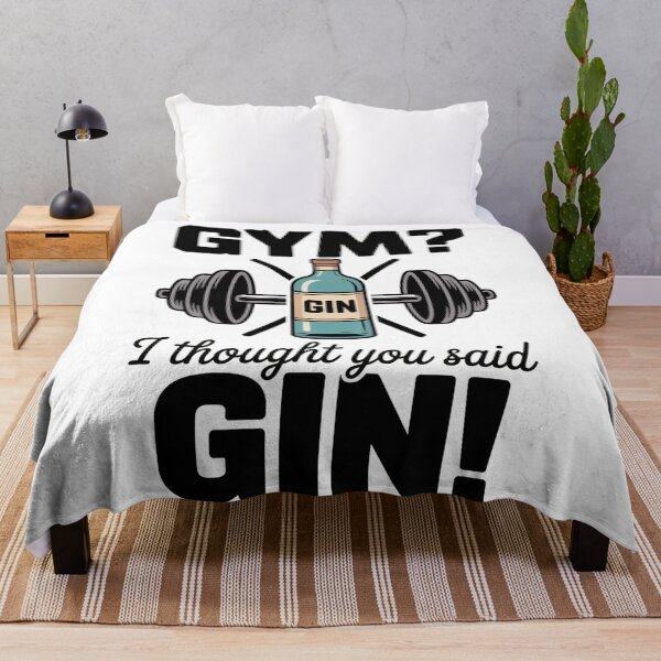 Item preview, Funny Gym Quote – I Thought You Said Gin Workout Humor designed and sold by addthana.