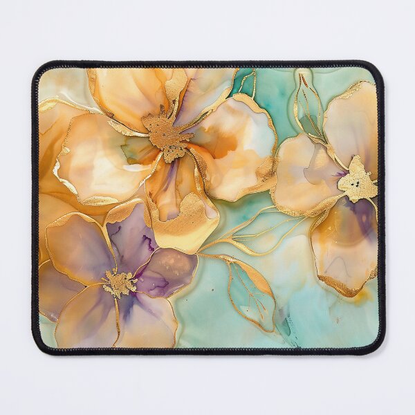 Item preview, Elegant Gold Flowers designed and sold by  Luna Quibbleton.