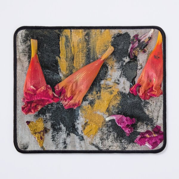 Item preview, Real Flower Petals and Oil Paint Collage by Artist Kbrooksnartorg  designed and sold by artorigins2.