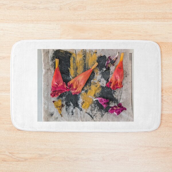 Item preview, Real Flower Petals and Oil Paint Collage by Artist Kbrooksnartorg  designed and sold by artorigins2.