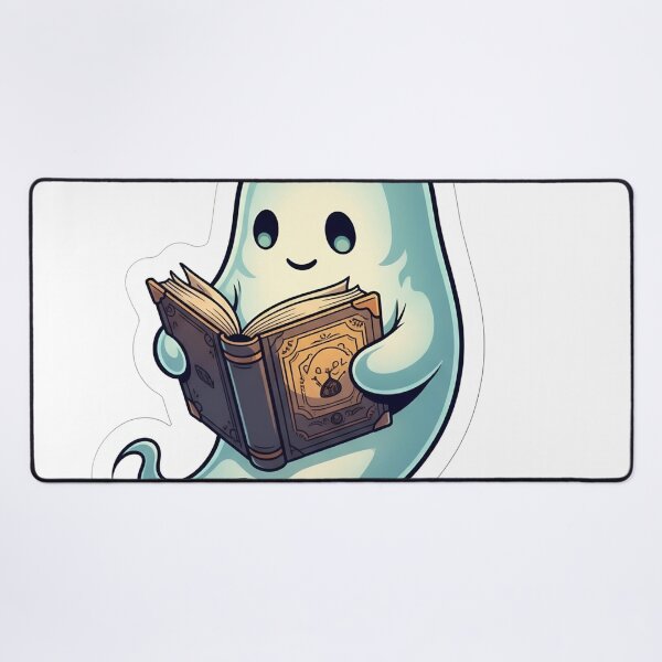 Item preview, Bookish Ghost Sticker - Cute Spooky Reading, Booktok Halloween designed and sold by StickyGuys.
