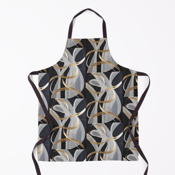 Item preview, Minimalist Luxury Abstract Art with Gold Strokes and White Curves designed and sold by Monascreativeempire.