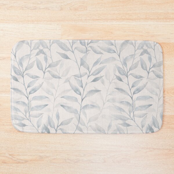 Item preview, Japandi Watercolor climbing Leaves & vines - ivory soft blue designed and sold by Bloomery Decor.