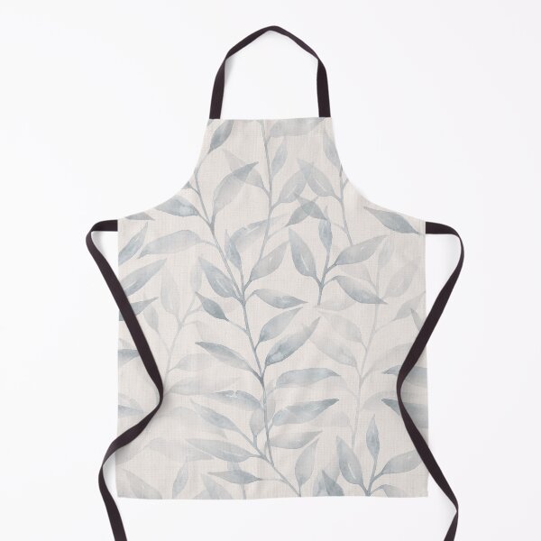 Item preview, Japandi Watercolor climbing Leaves & vines - ivory soft blue designed and sold by Bloomery Decor.