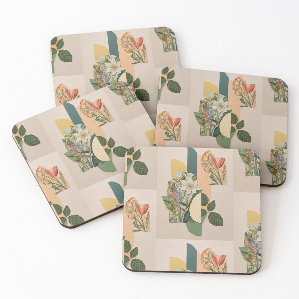 Item preview, Vintage Botanical Flower & Leaf Collage with Retro Nature Illustrations designed and sold by Monascreativeempire.