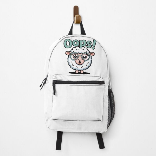 Item preview, Funny Oops Sheep Cartoon – Cute Mistake Animal Expression designed and sold by addthana.