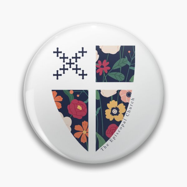 Item preview, Episcopal Church Shield - Flowers designed and sold by Canterbury Episcopal Campus Ministry at Texas Tech University .