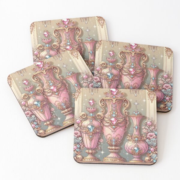 Item preview, Pink Jeweled Baroque Vases designed and sold by DesignsByPrnces.