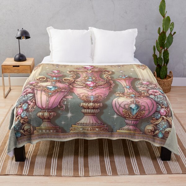 Item preview, Pink Jeweled Baroque Vases designed and sold by DesignsByPrnces.
