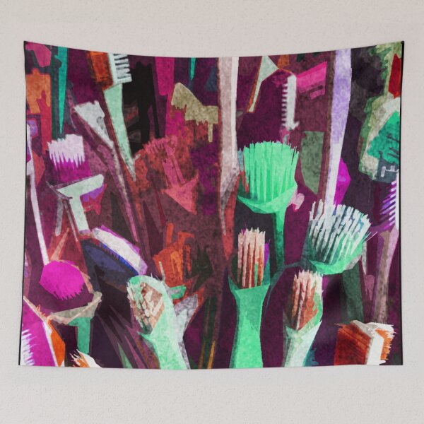 Item preview, Abstract toothbrushes designed and sold by kinpirks.