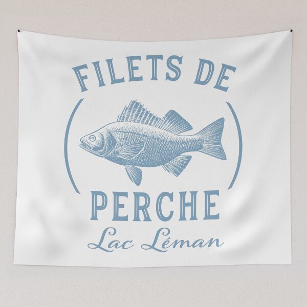 Item preview, Filets de Perche Lac Leman Geneva designed and sold by AntiqueImages.