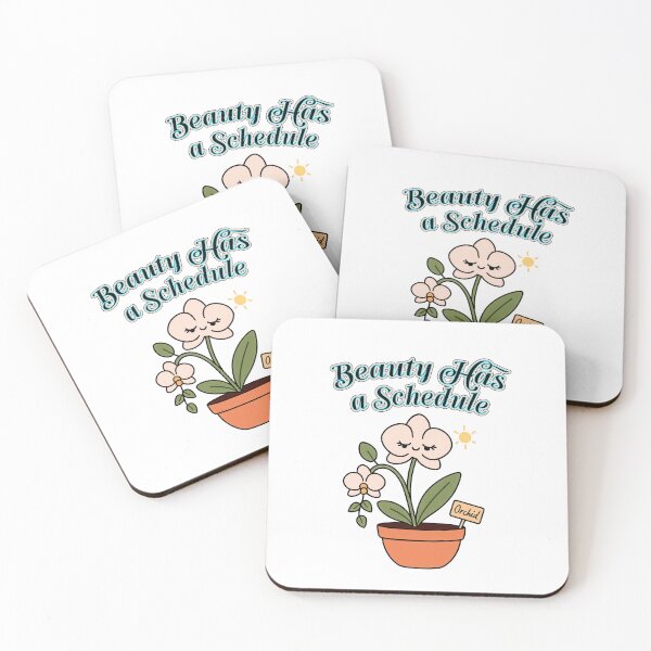 Item preview, Orchid – Beauty Has a Schedule - Funny Houseplant Characters designed and sold by EdgyEdgeArt.