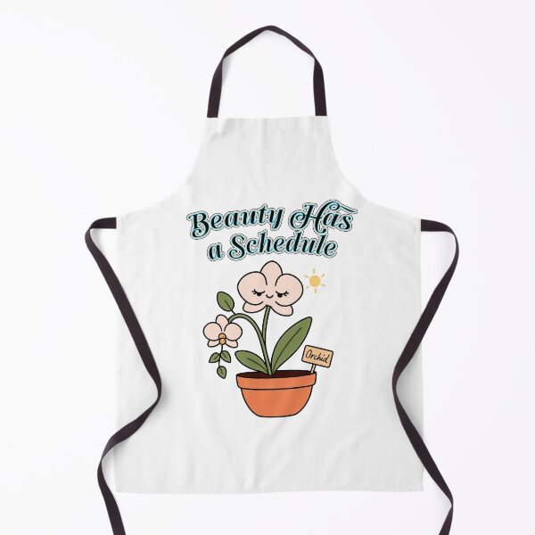 Item preview, Orchid – Beauty Has a Schedule - Funny Houseplant Characters designed and sold by EdgyEdgeArt.