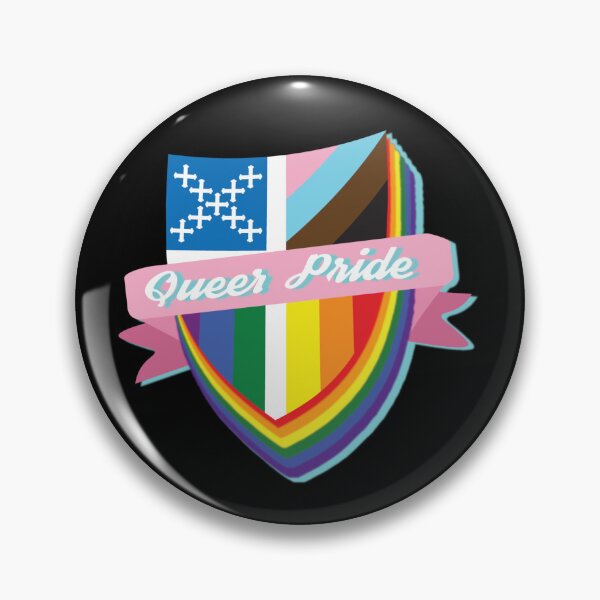 Item preview, Queer Pride - Episcopal Shield designed and sold by Canterbury Episcopal Campus Ministry at Texas Tech University .