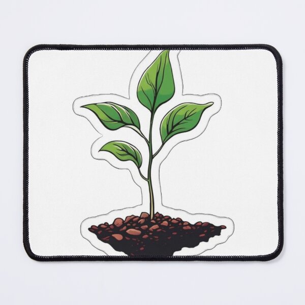 Item preview, Sprouting Plant in Soil – Nature Growth Design designed and sold by Adamsshop24.